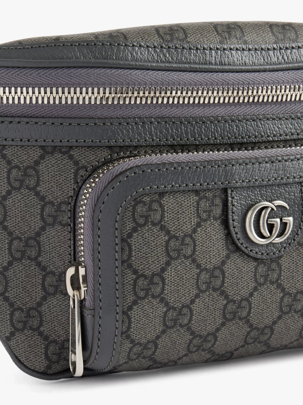 Gucci Ophidia Interlocking G Canvas Bum Bag – Grey