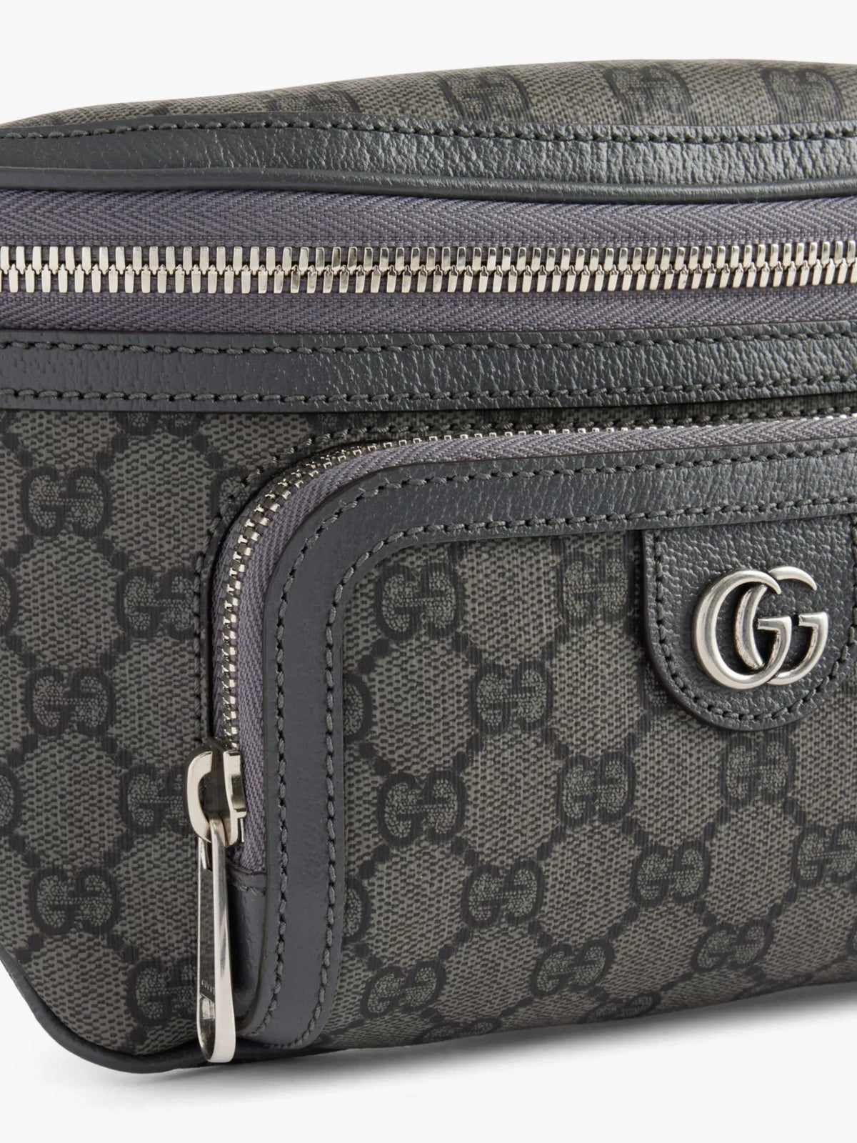 Gucci Ophidia Interlocking G Canvas Bum Bag – Grey