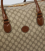Gucci GG Supreme Canvas Interlocking G Duffle Bag – Brown
