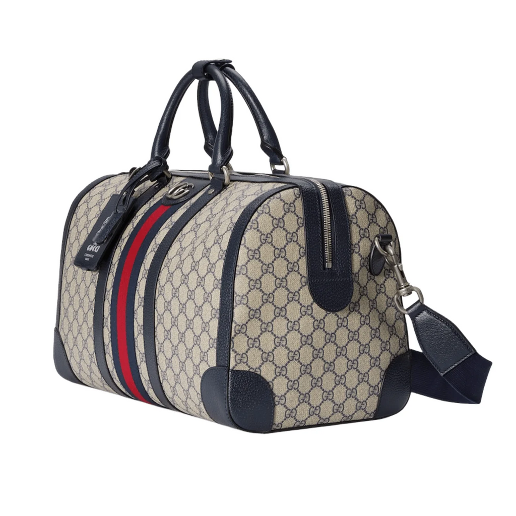 Gucci GG Supreme Canvas Small Savoy Duffle Bag – Beige