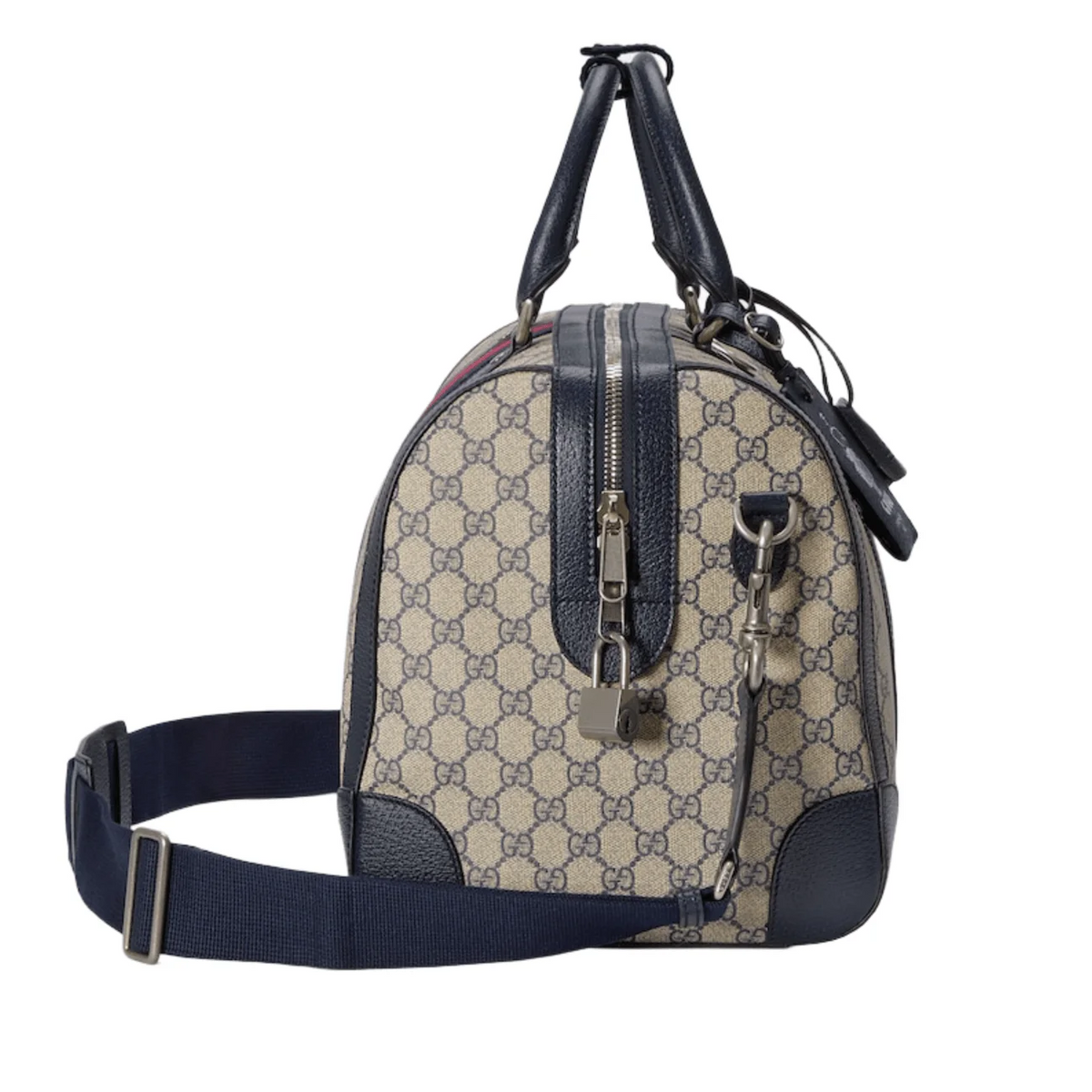 Gucci GG Supreme Canvas Small Savoy Duffle Bag – Beige