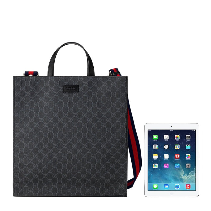 Gucci GG Supreme Canvas Tote Bag – Black