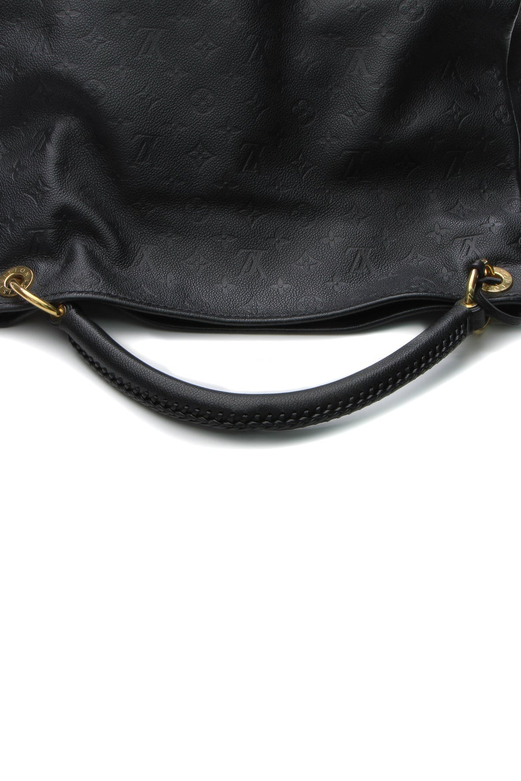 A view of the interior, showing the snap hook closure