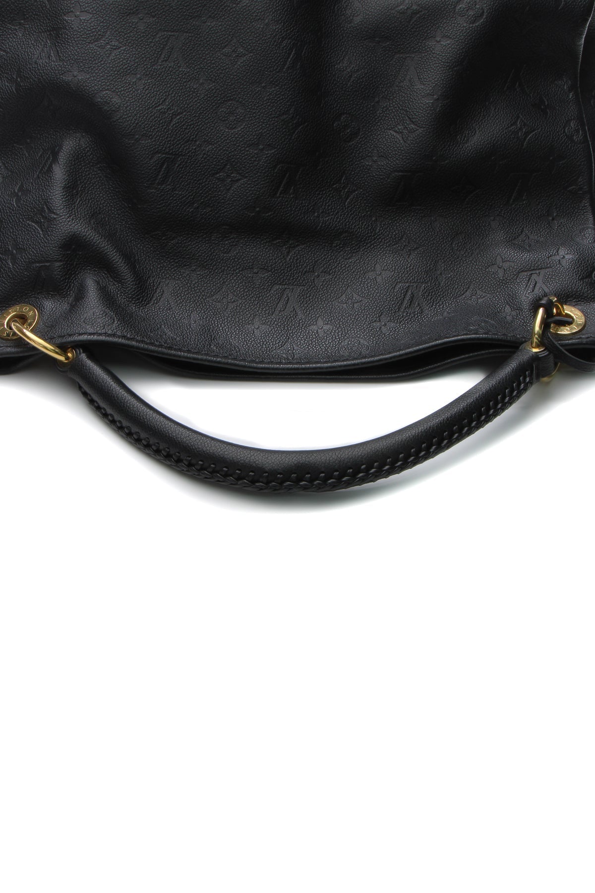 A view of the interior, showing the snap hook closure