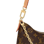 A detailed view of the side gussets of the bag