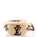 Front view of the Louis Vuitton Bum Bag in Teddy Fleece