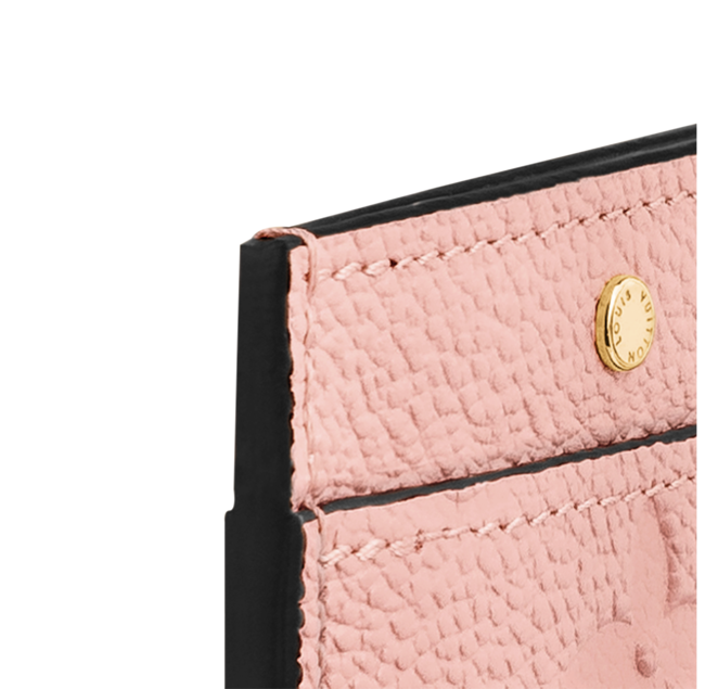 The card holder open, revealing the large interior card slot
