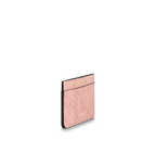 The card holder with several cards inside, demonstrating its capacity