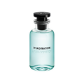Louis Vuitton Imagination perfume bottle on a white background