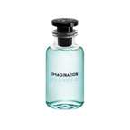 Louis Vuitton Imagination perfume bottle on a white background