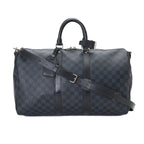Front view of the Louis Vuitton Keepall 45 in Monogram canvas