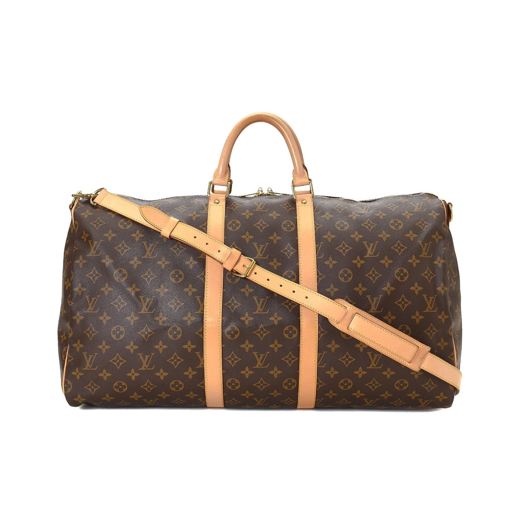 A low-angle view of the Keepall 55 travel bag