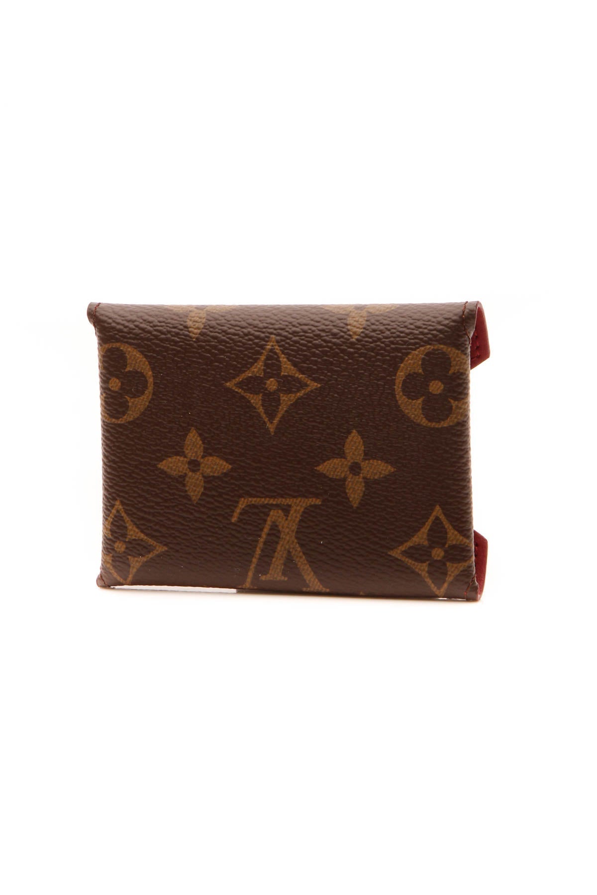 A close-up of the monogram pattern and canvas texture