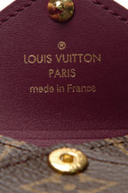 A detail shot of the stitching along the pouch's flap