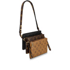 A side profile view of the three pouches together