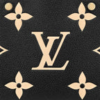 The back of the bag, showing the monogram pattern