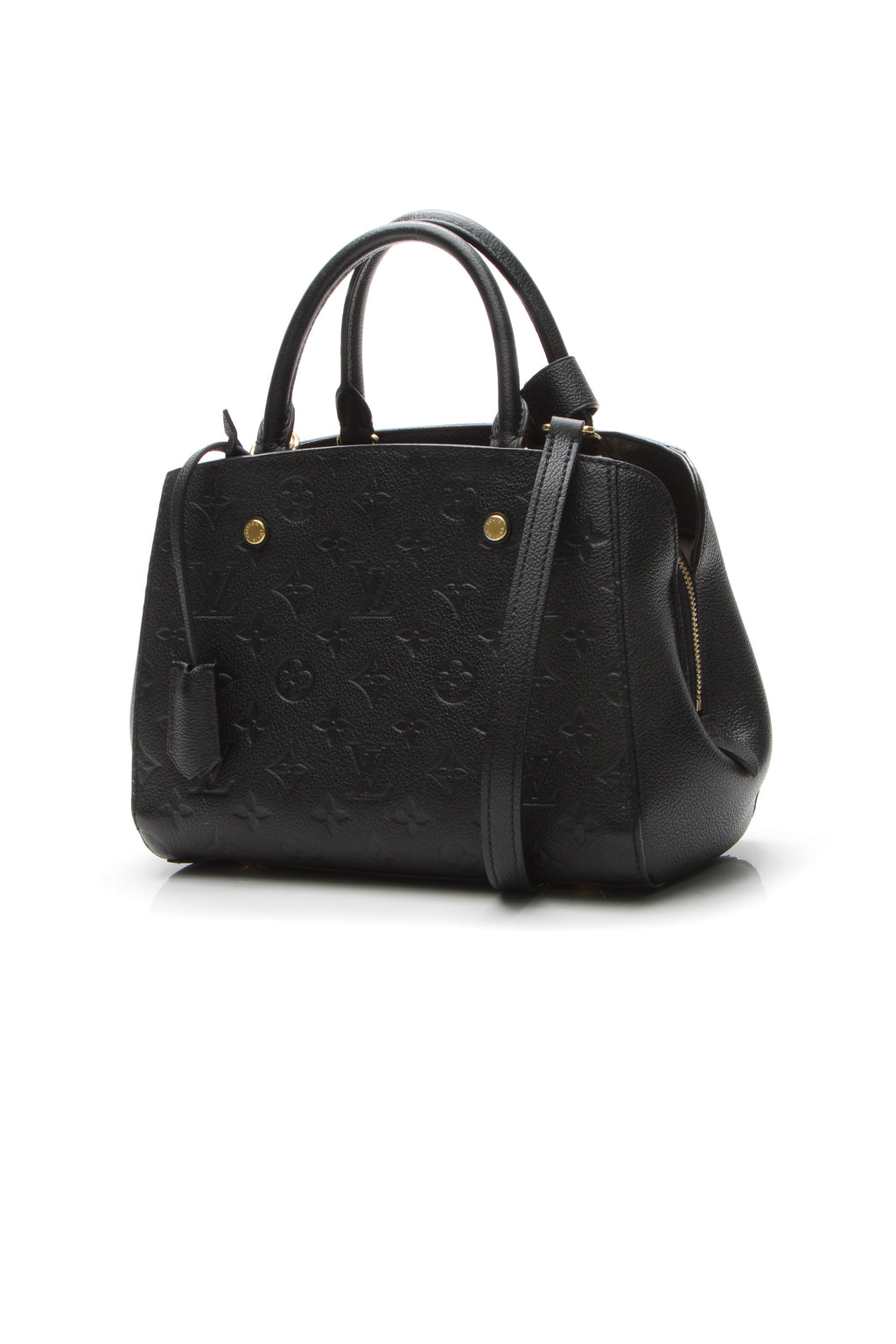 A detailed view of the side gussets, showing the bag's structure