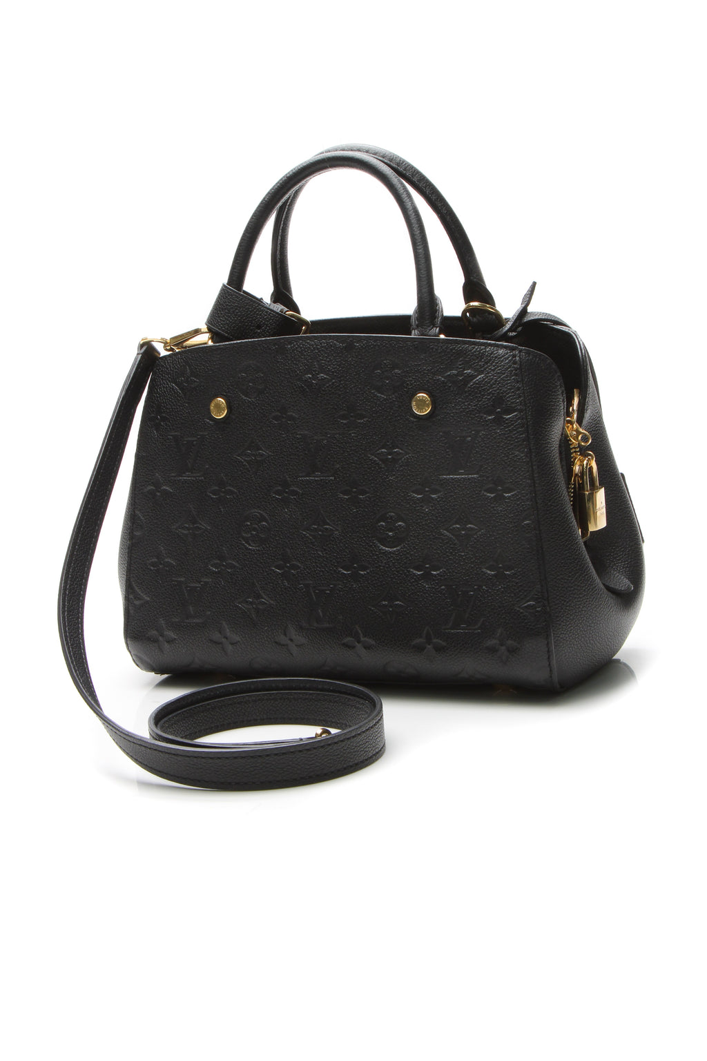 The bag shown with its removable shoulder strap attached
