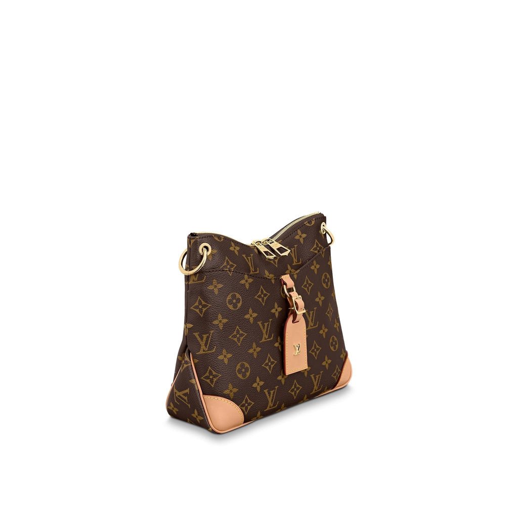 A view of the bag's interior, showing its two main compartments