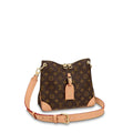 A close-up of the Monogram canvas pattern
