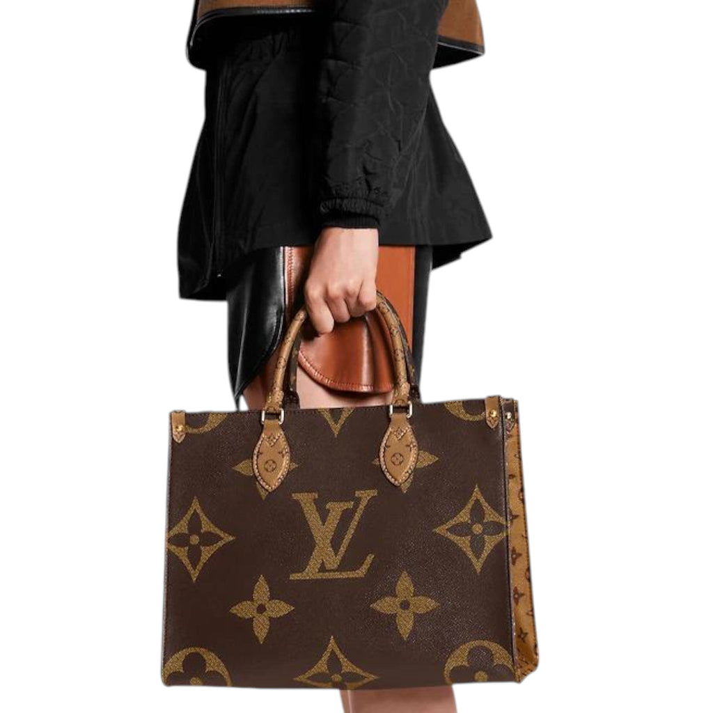 Louis Vuitton OnTheGo GM Monogram Reverse Coated Canvas Tote Bag