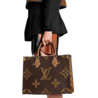 Louis Vuitton OnTheGo GM Monogram Reverse Coated Canvas Tote Bag