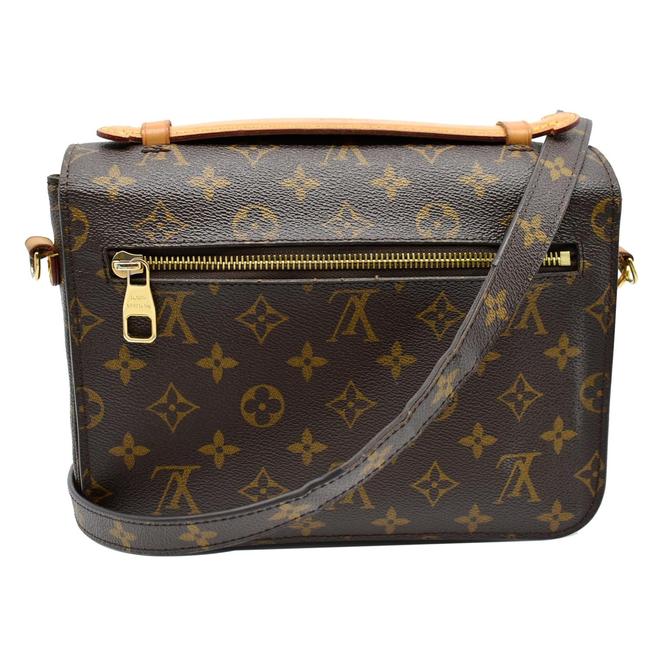 A detailed shot of the Monogram canvas texture