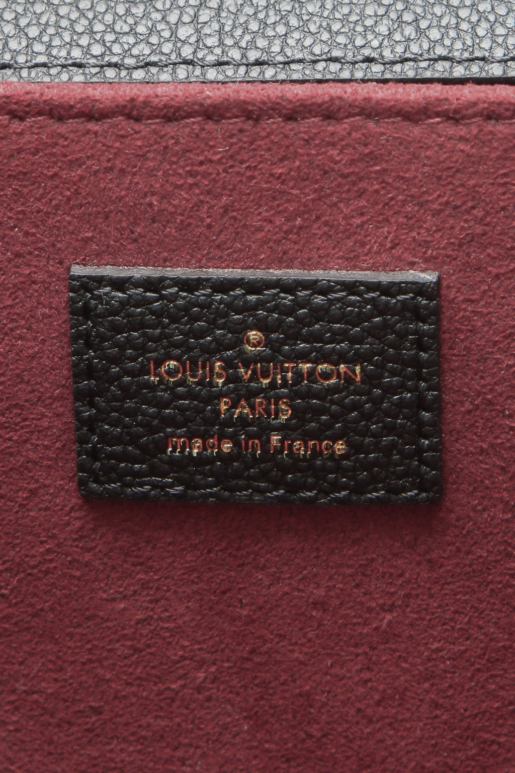 The bag displayed with its original dust bag