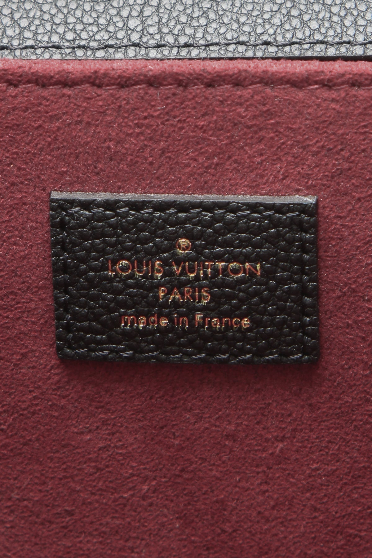 The bag displayed with its original dust bag