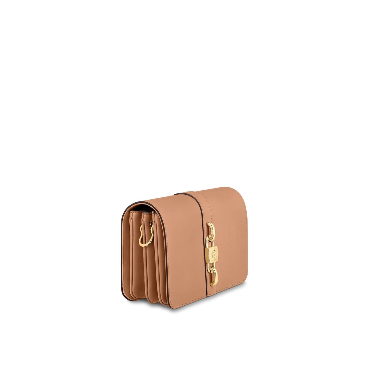 A view of the front zipped pocket on the bag