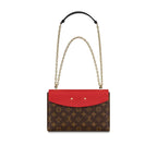 A detailed image of the Monogram canvas pattern