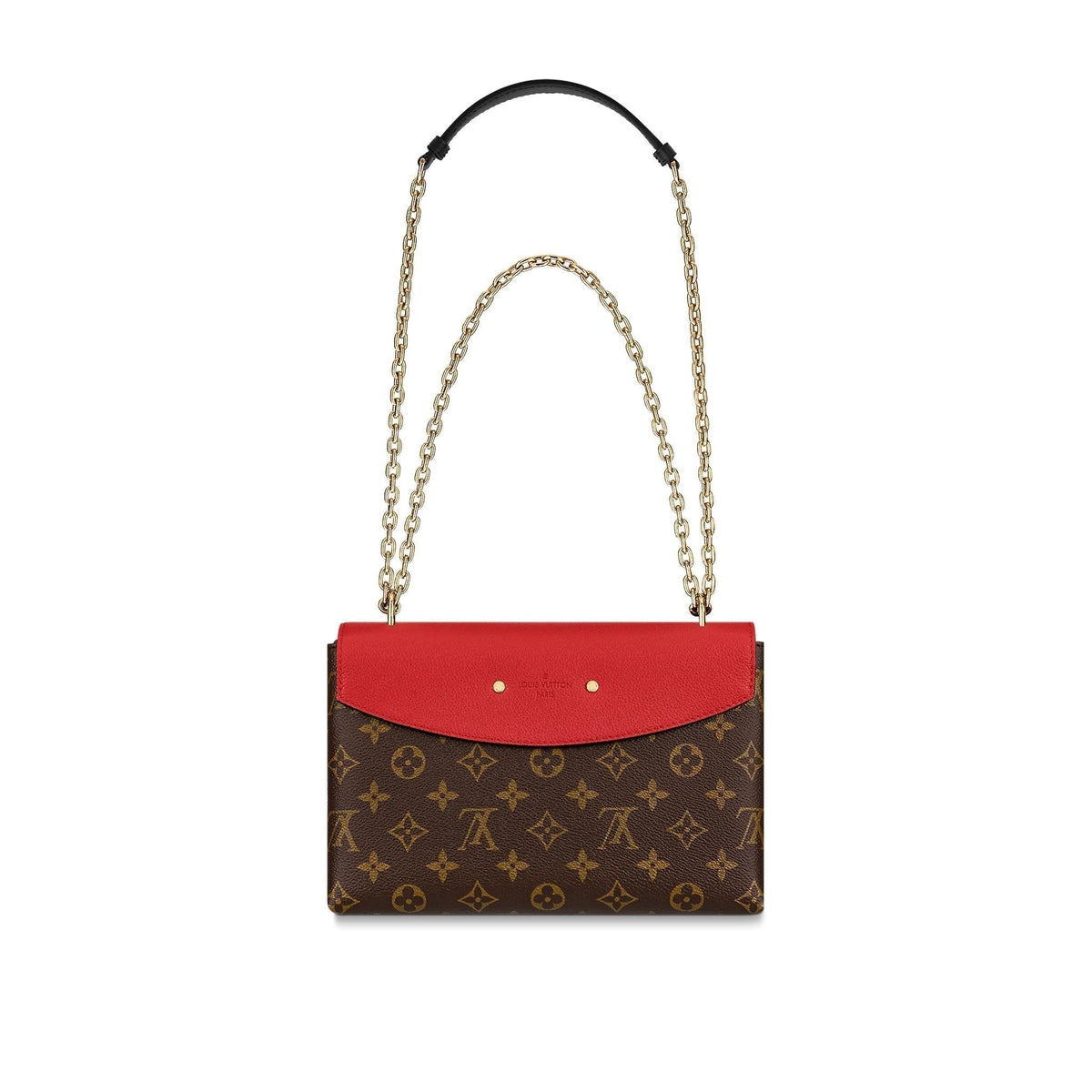 A detailed image of the Monogram canvas pattern