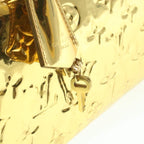 A detailed shot of the zipper and padlock