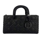 Dior Lady D-Joy Micro Diamond Cannage Calfskin Bag - Black