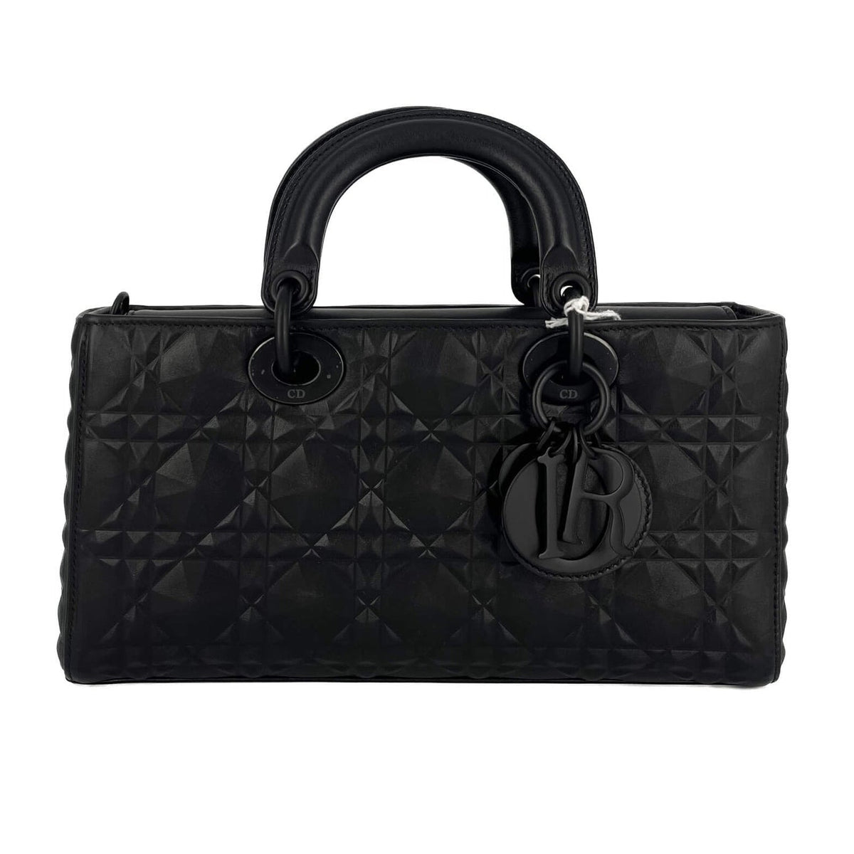 Dior Lady D-Joy Micro Diamond Cannage Calfskin Bag - Black