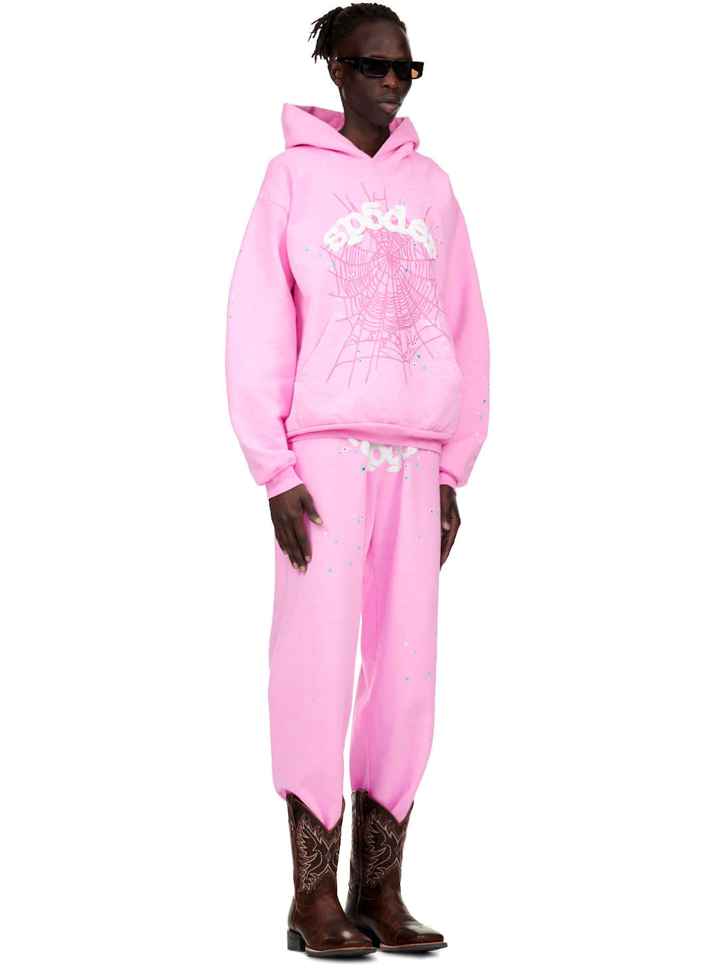 Sp5der Og Web Hoodie - Pink