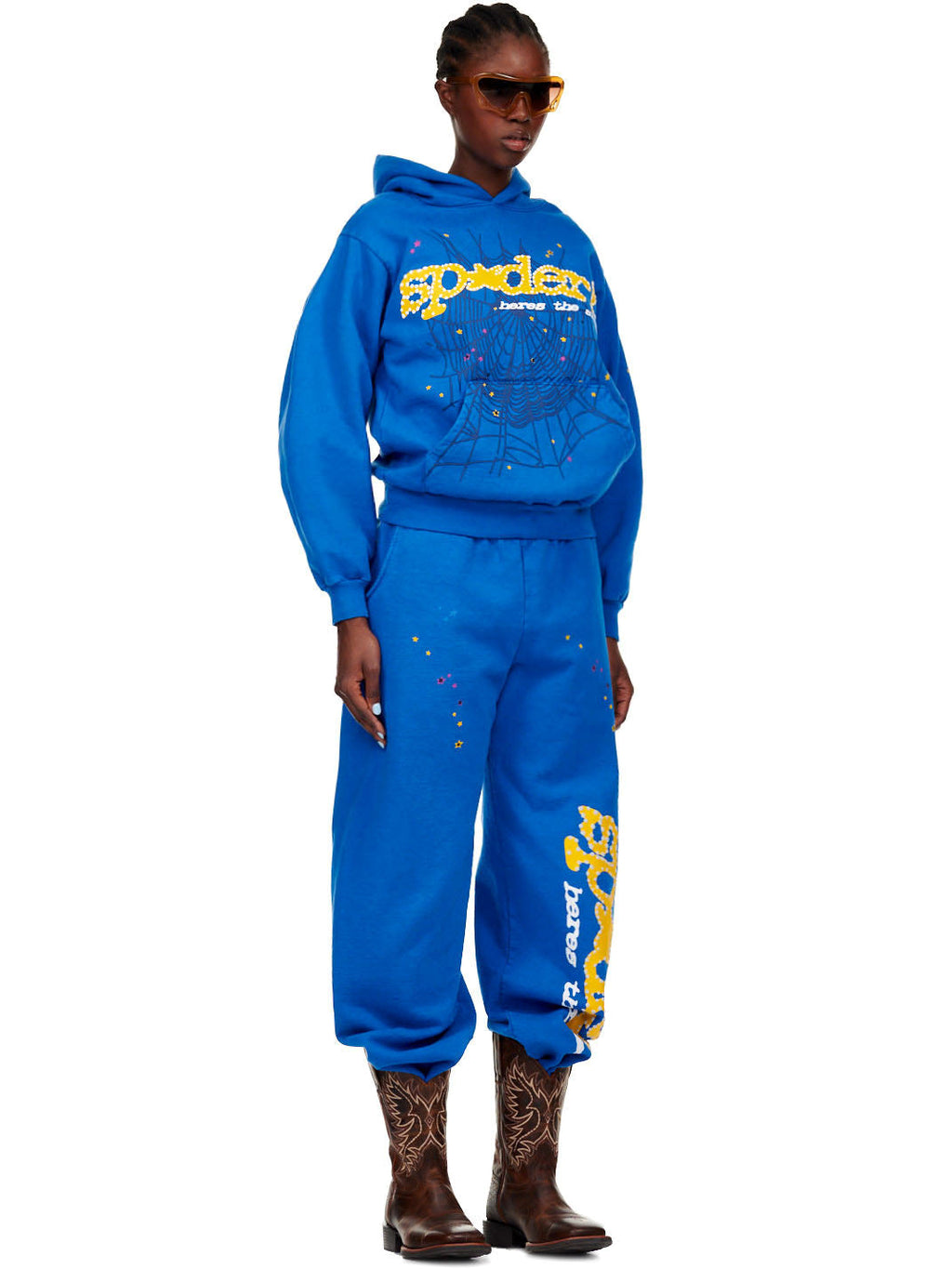 Sp5der Tc Blue Hoodie - Blue