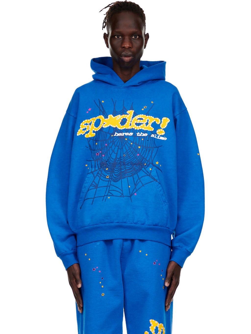 Sp5der Tc Blue Hoodie - Blue