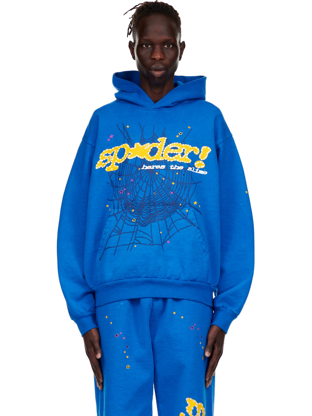 Sp5der Tc Blue Hoodie - Blue