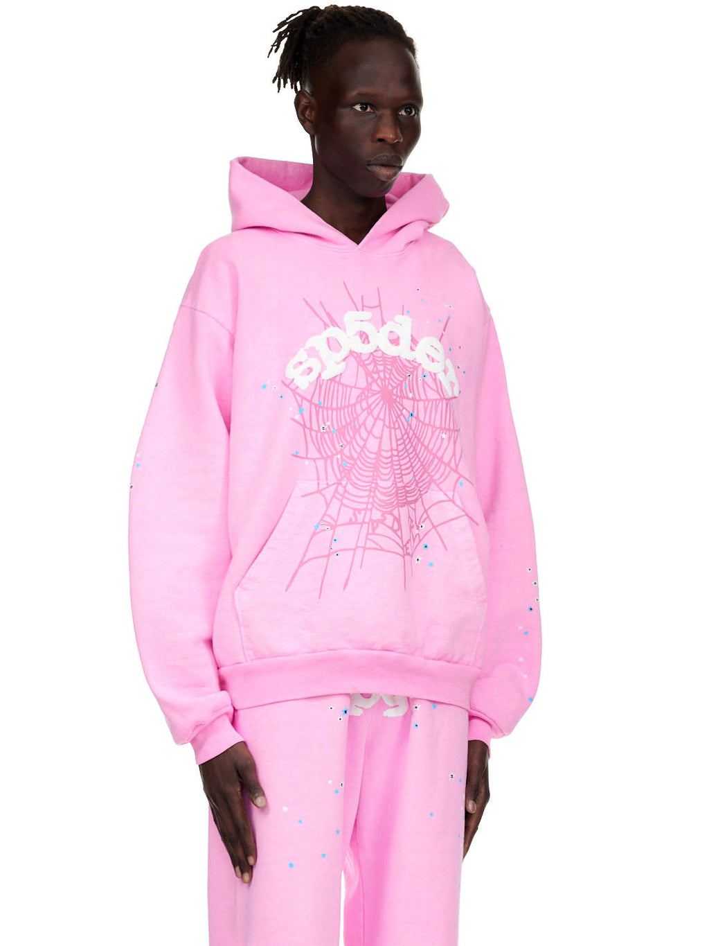 Sp5der Og Web Hoodie - Pink