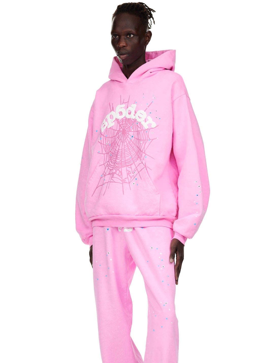 Sp5der Og Web Hoodie - Pink