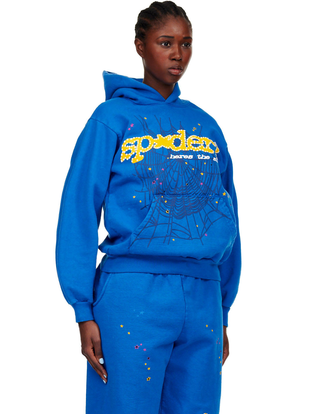 Sp5der Tc Blue Hoodie - Blue