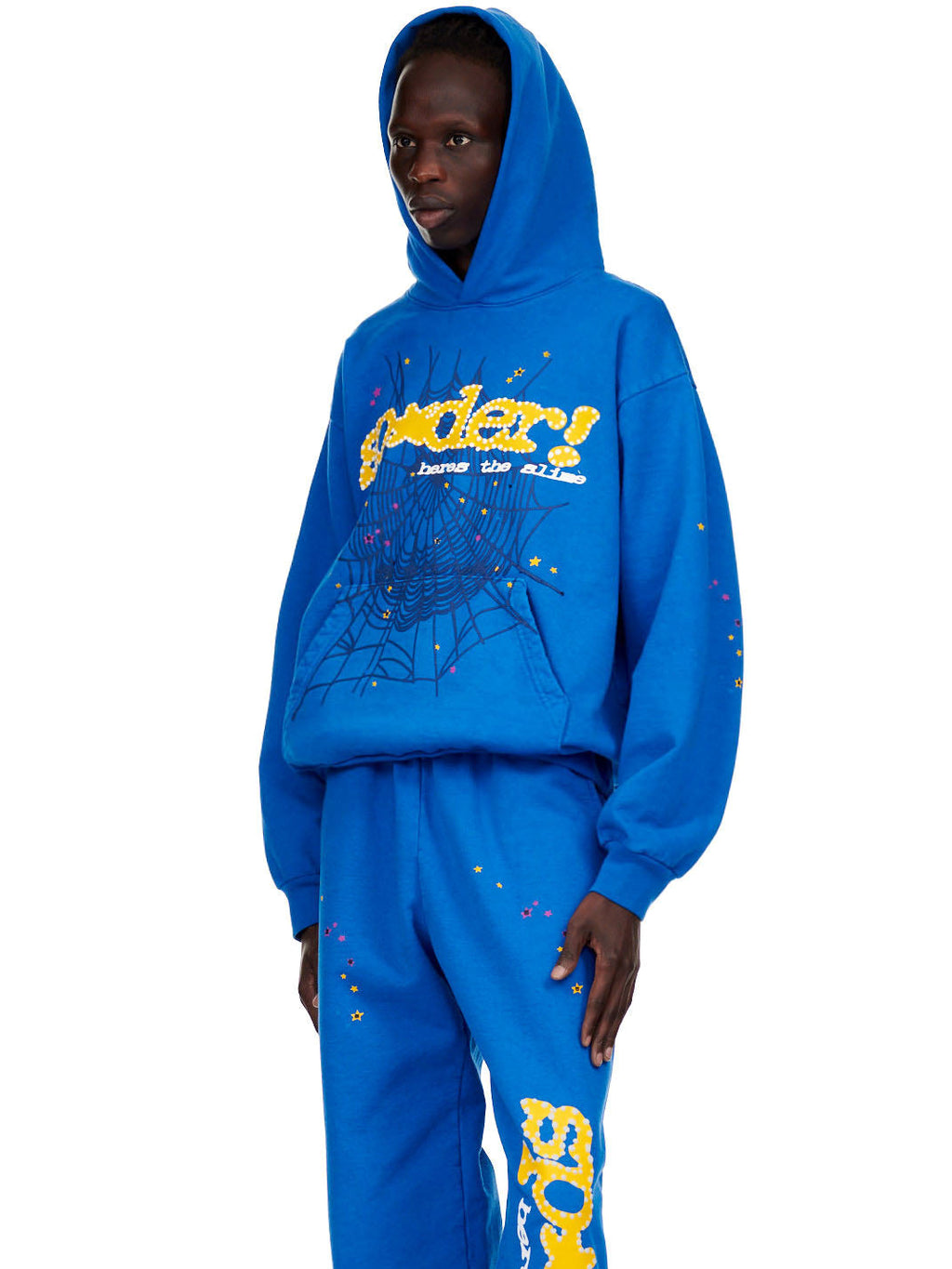 Sp5der Tc Blue Hoodie - Blue