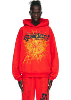 Sp5der Punk V2 Hoodie - Red