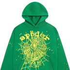 Sp5der Star Og Web V2 Hoodie - Bright Green