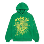 Sp5der Star Og Web V2 Hoodie - Bright Green