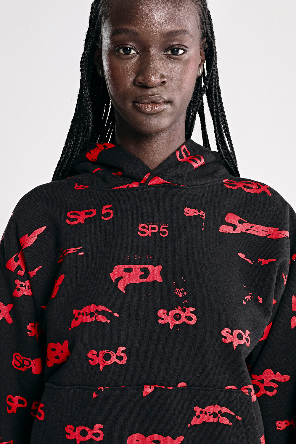 Sp5der Sex Aop Hoodie - Black