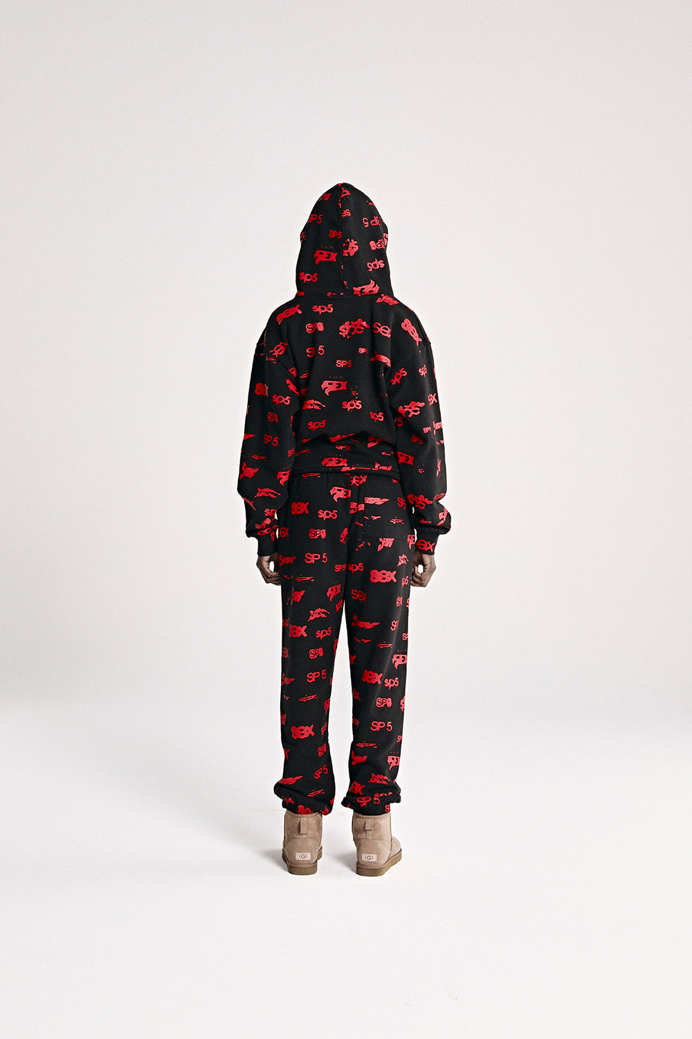 Sp5der Sex Aop Hoodie - Black