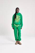 Sp5der Star Og Web V2 Hoodie - Bright Green
