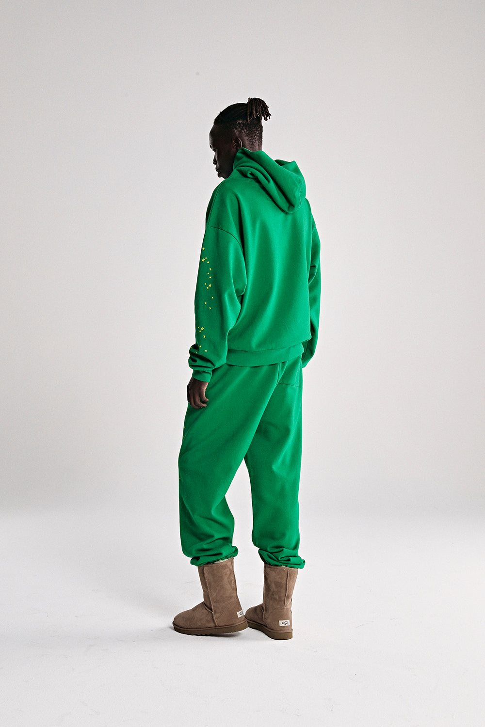 Sp5der Star Og Web V2 Hoodie - Bright Green